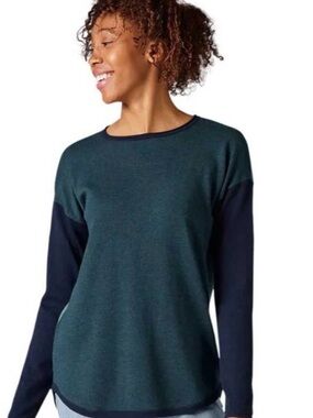Smartwool Shadow Pine colorblock sweater size XS